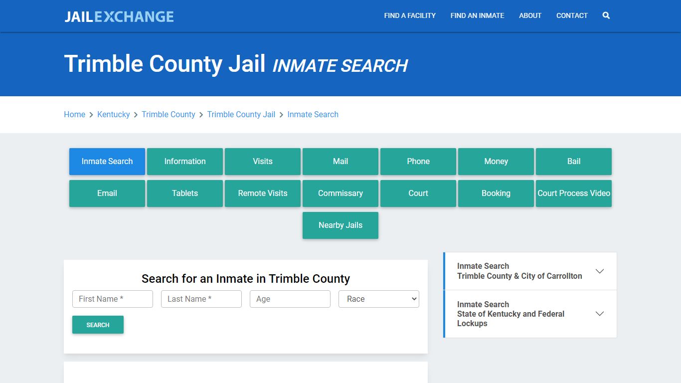 Trimble County Jail, KY Inmate Search: Roster & Mugshots